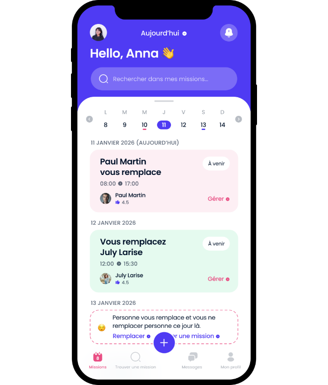 Mockup de l'application